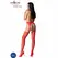 Passion S026 Crvene Čarape sa Garterom - One Size, Elegantan Dizajn