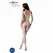 PASSION BS098 Beli Mesh Bodystocking One Size - Elegantan Čipkasti Dizajn