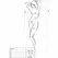 PASSION BS097 Crni Bodystocking Mesh Dizajn One Size