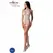 Passion BS094 Beli Bodystocking One Size - Elegantan Mesh & Čipka Dizajn