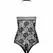 PASSION BS094 Crni Bodystocking - Elegantan Mesh Dizajn, One Size