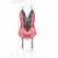 Passion Peonia Corset Crveni L/XL - Elegantan Čipka & Tilo Lingerie Set