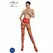 Passion ECO S009 Red Bodystocking - Eco-Friendly, Universal Size