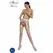 PASSION Eco Collection Bodystocking ECO S002 Bela - Održiv Dizajn, One Size