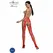 Passion ECO S001 Crveni Bodystocking - Eko-prijateljski Reciklirani Materijal, One Size