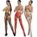 Passion ECO S001 Crveni Bodystocking - Eko-prijateljski Reciklirani Materijal, One Size