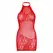 Leg Avenue Red Rhinestone Lace Halter Mini Dress One Size