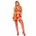 Leg Avenue Lace Cage Bra Set with Garter Belt & Accessories, Red, One Size