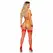 Leg Avenue Lace Cage Bra Set with Garter Belt & Accessories, Red, One Size