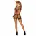 Leg Avenue Net Long-Sleeve Mini Dress Crna One Size - Elegantan Mrežasti Dizajn