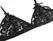 Subblime Lingerie Set L/XL - Black 3-Piece Bra, Garter Belt & Thong