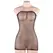Queen Lingerie Net Body Dress with Decorative Stones S-L Black
