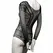 CalExotics Scandal Mesh Lace Shoulder Bodysuit One Size Crna
