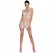 Passion BS090 Bela Mrežasta Bodystocking Mini Haljina One Size