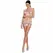 PASSION BS089 Bodystocking Bela Mrežasto-Čipkana One Size - Elegantan Dizajn