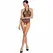 Passion BS087 Crna Mrežasta Bodystocking sa Čipkanim Detaljima One Size