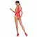 Passion BS086 Bodystocking Crvena Čipkana Mreža One Size Veš