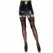 Leg Avenue Opaque Stockings with High Waist Lace Garter Belt One Size