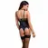 Casmir Divine Corset S/M - Elegant Black Lace, Adjustable Straps