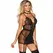 Subblime Chemise Pojas za Čarape Crni L/XL – Elegantan Čipkasti Veš Set