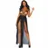 Leg Avenue Cage Strap Black Maxi Dress & Thong Set S/M - Adjustable Design