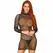 Leg Avenue Ultra Net High Neck Mini Dress Black One Size