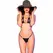 Chilirose CR 4840 Mikro Bikini Crna S/M - Elegantan Til i Rhinestone Detalji