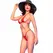 Chilirose CR 4840 Mikro Bikini Crvena S/M - Svetlucavi Til i Nakit Akcenti