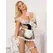 Subblime Lingerie Maid-Inspired Costume Black/White L/XL - Elegant Comfort