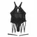 Subblime 954154 Bodysuit with Garter Belt Black L/XL - Elegant Design