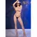 Chilirose CR 4836 Tanga gaćice Kiss Me crne S/M - Podesivi neon akcenat veš