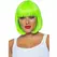 Leg Avenue Fluorescentna kratka bob perika neon zelena - Visoka vidljivost
