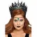 Leg Avenue Crown Black Glitter Blue Jewel - Elegant Party Accessory