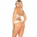 Leg Avenue Body White One Size - Elegant Bow & Ruffle Details