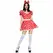 Leg Avenue Polka Dot Dress & Bow Headband Red/White Size M