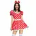 Leg Avenue Polka Dot Retro Dress & Bow Headband Red/White Size S