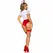 Leg Avenue Kostim medicinske sestre crveno/belo M - Telo bez naramenica i dodaci