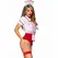 Leg Avenue Nurse Uniform Red/White S - Strapless Bodysuit Costume Set