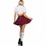 Leg Avenue Klasični koledž kostim crveni M/L - Dvodelni set