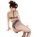 Chilirose CR 4727 Dvodelni podesivi bikini set sa divljim mačkom printom L