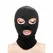 NS Novelties Fetish & Fashion Nylon Hood Black - Eyes & Mouth Openings
