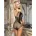 Subblime 952297 Sjajni Mrežasti Bodysuit Van Ramena Crni One Size