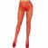 Leg Avenue Red Fishnet French Cut Stockings with Heart Detail, One Size