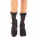 Leg Avenue Black Ankle Socks with Lace Ruffles, Bows & Hearts, One Size