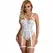 Subblime Čipkasti Teddy L/XL Beli - Elegantan Bodysuit sa Podvezicama