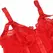 Subblime Teddy L/XL Crveni - Čipkasti Bodysuit sa Integrisanim Detaljem Podvezica