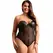 Subblime Bodysuit Crni Metalni Lanci Trake Underwire L/XL
