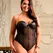 Subblime Bodysuit Crni Metalni Lanci Trake Underwire L/XL