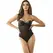 Subblime Bodysuit S/M Crni - Metalni Lanac Trake, Proziran Dizajn