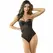 Subblime Bodysuit S/M Crni - Metalni Lanac Trake, Proziran Dizajn
